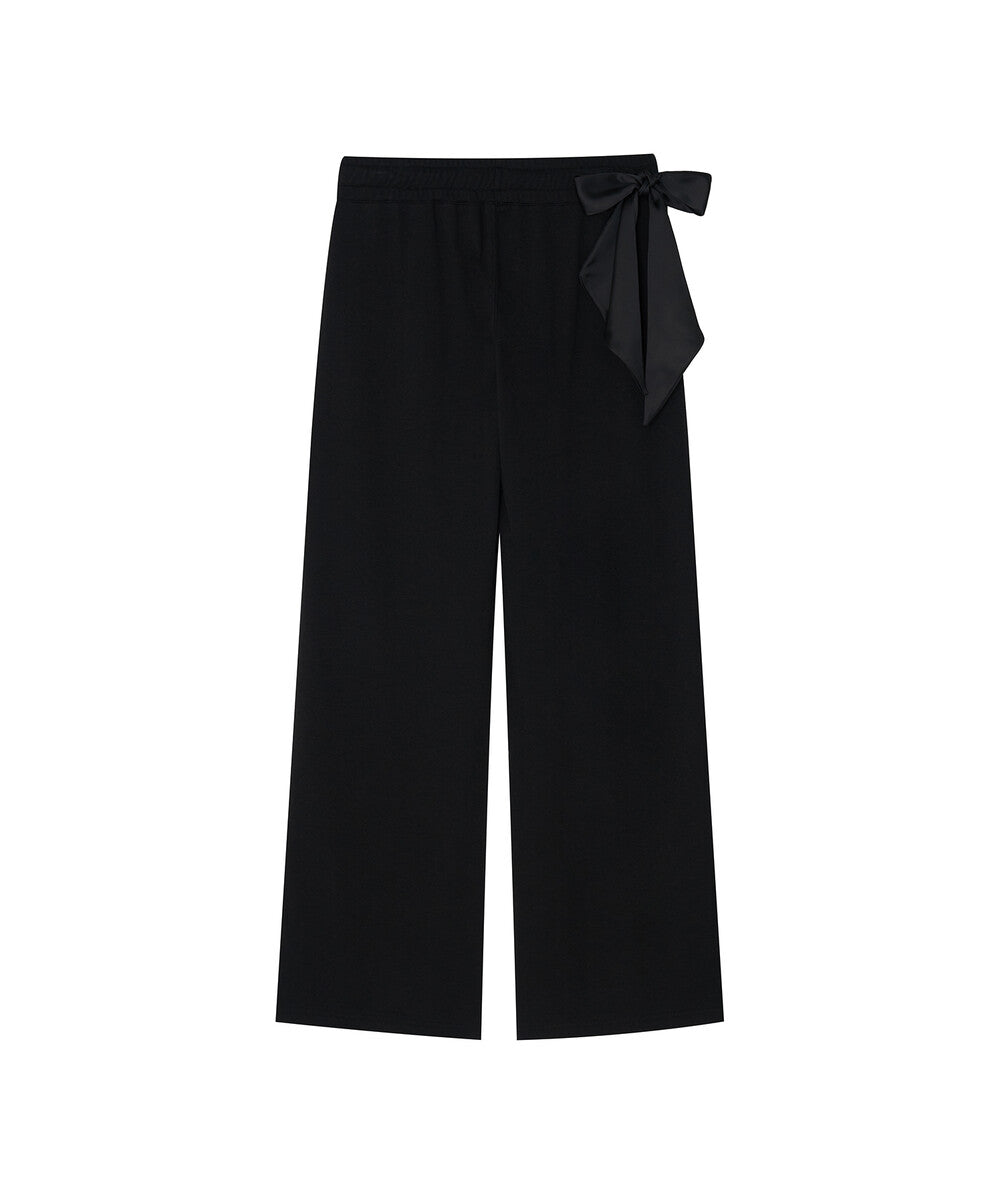 Scarf Sweat Pants (Black)