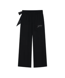 Scarf Sweat Pants (Black)