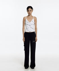 Scarf Sweat Pants (Black)