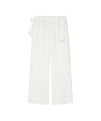 Scarf Sweat Pants (White)