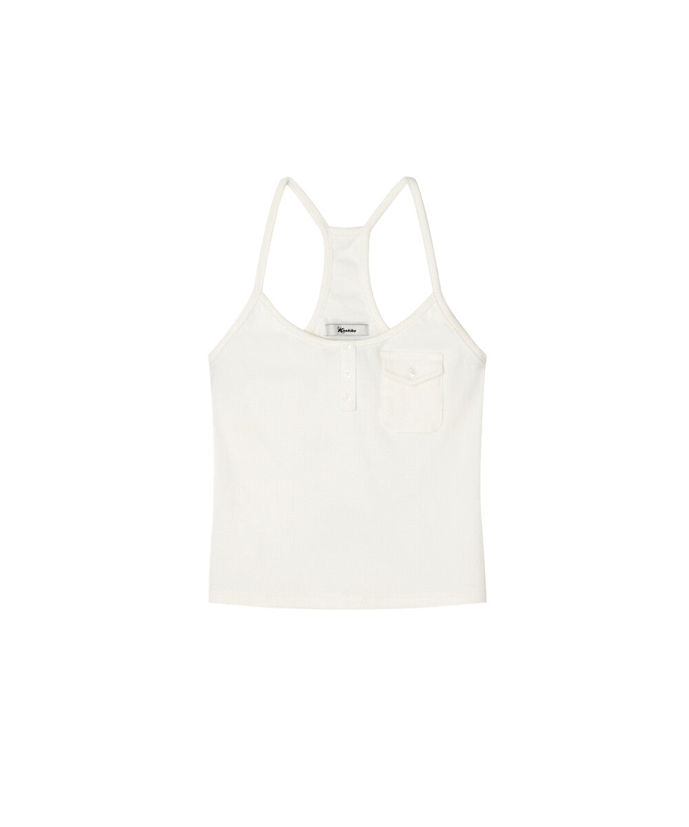 Zenu Pocket Hotfix Top (White)