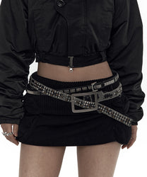 Knit Micro Skirt Black