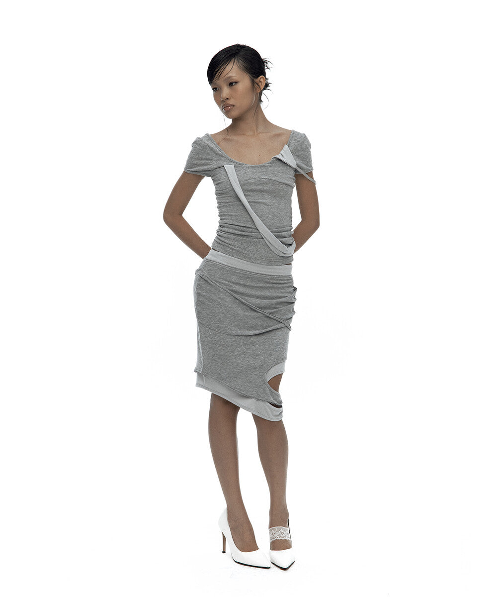 Peek-a-boo Top Gray