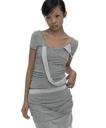Peek-a-boo Top Gray