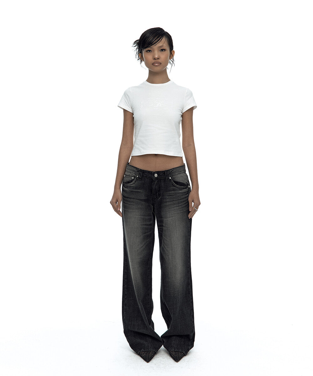 Hotfix Straight Jeans Black