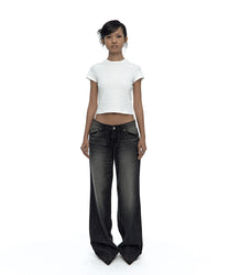 Hotfix Straight Jeans Black