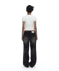 Hotfix Straight Jeans Black