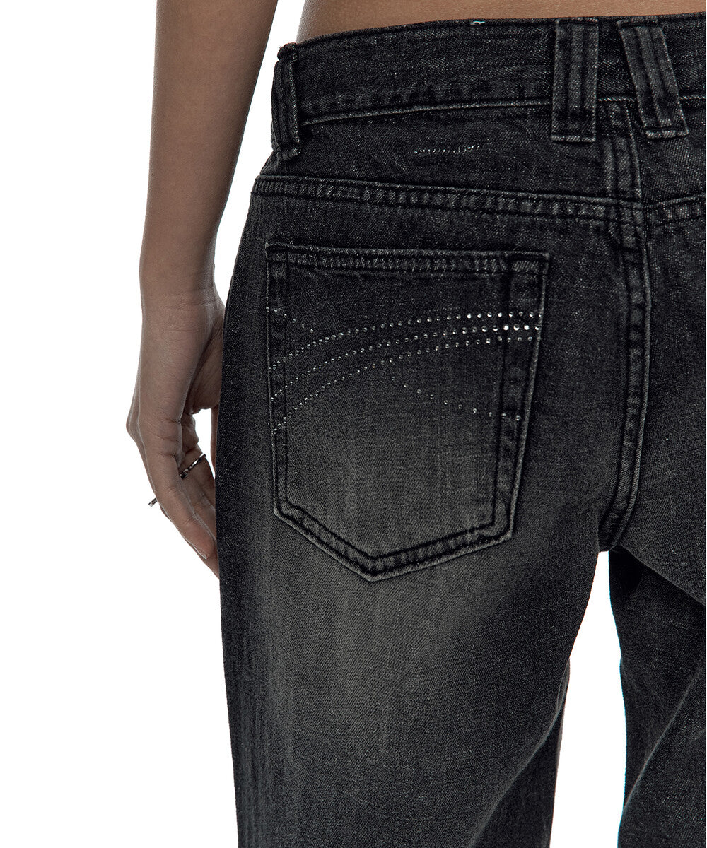 Hotfix Straight Jeans Black