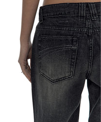 Hotfix Straight Jeans Black