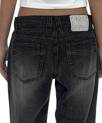 Hotfix Straight Jeans Black