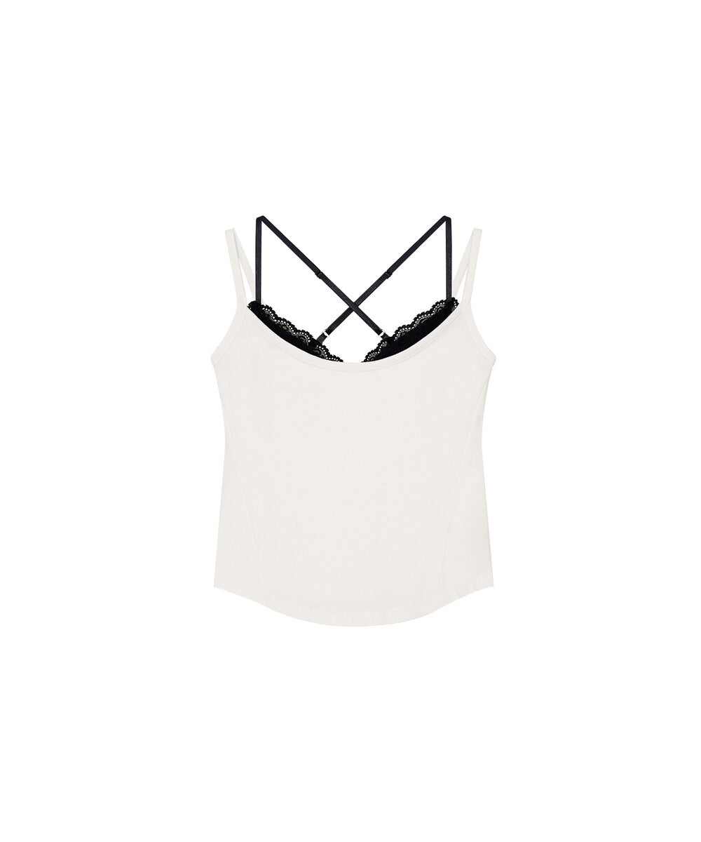Nessa Lace Top White