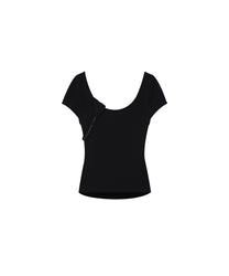 Peek-a-boo Top Black
