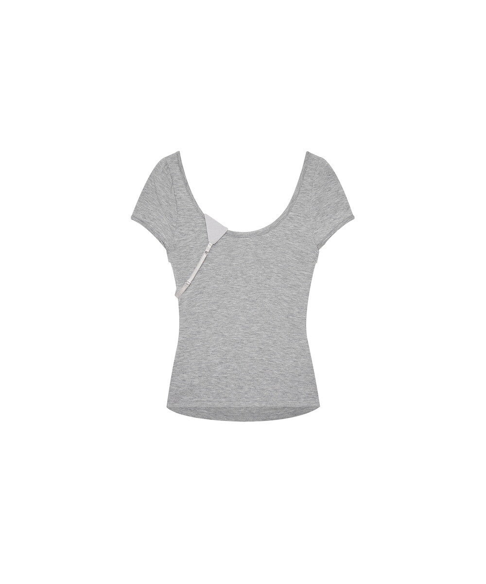 Peek-a-boo Top Gray