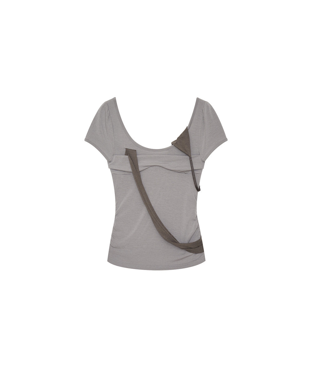 Peek-a-boo Top Warm Gray
