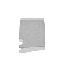 Peek-a-boo Strap Skirt Gray