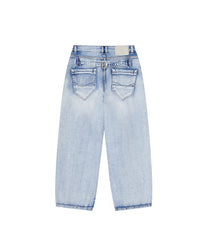 Milk Ripped Wide Jeans Light Blue