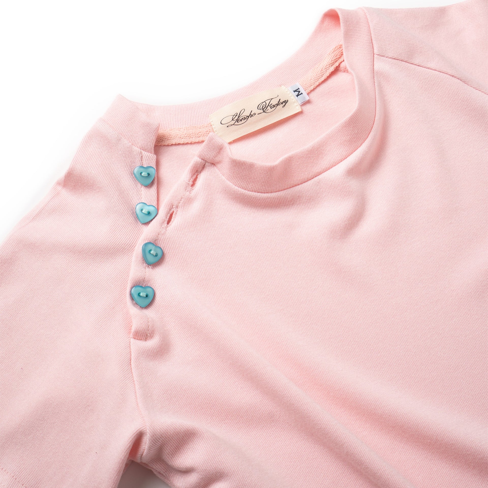 Raglan Heart Baby Tee (Pink)