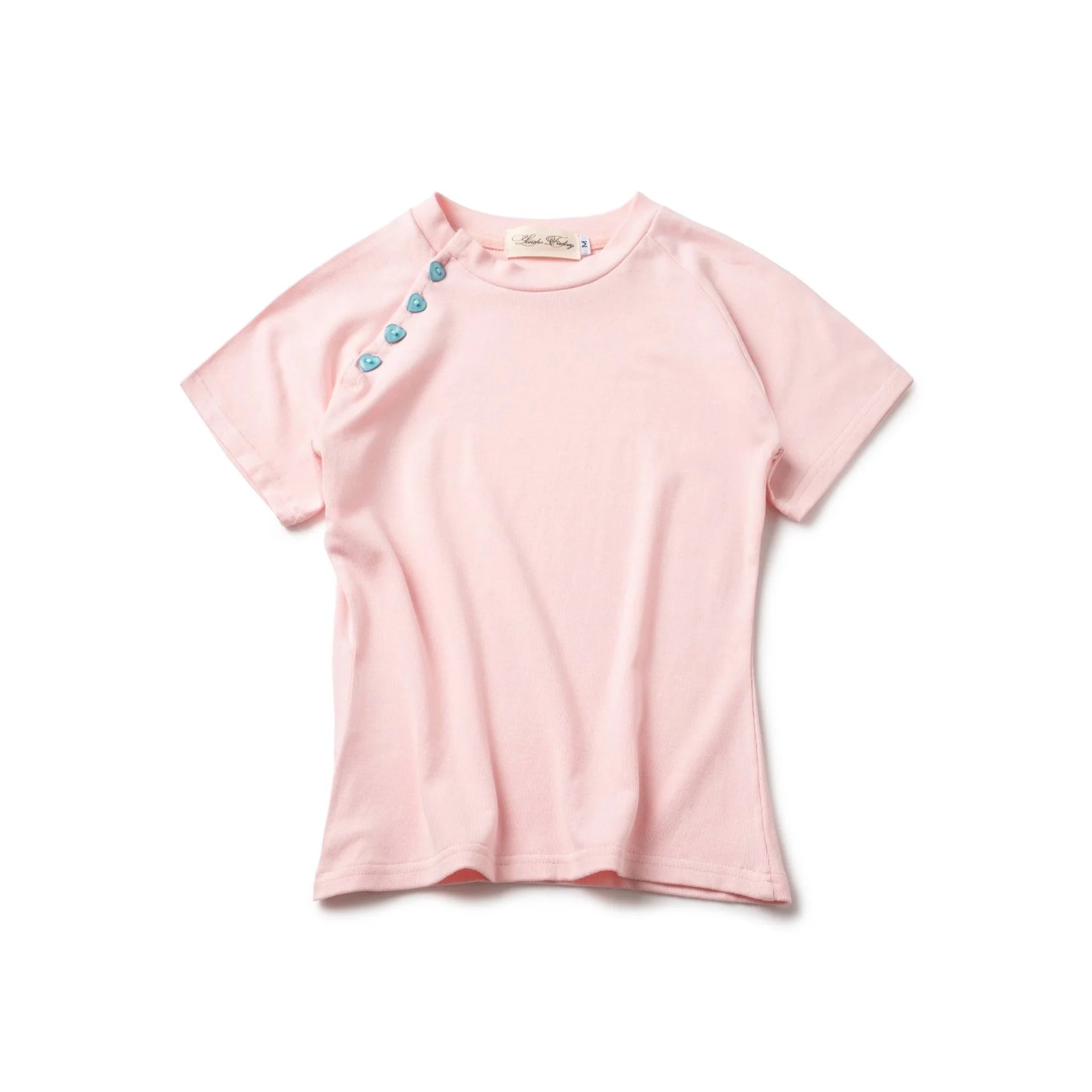 Raglan Heart Baby Tee (Pink)