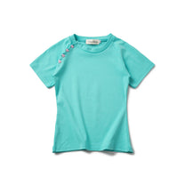 Raglan Heart Baby Tee (Teal)