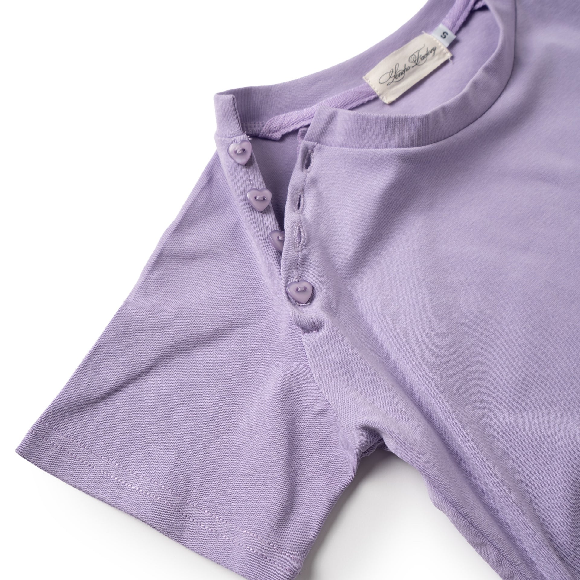 Raglan Heart Baby Tee (Purple)