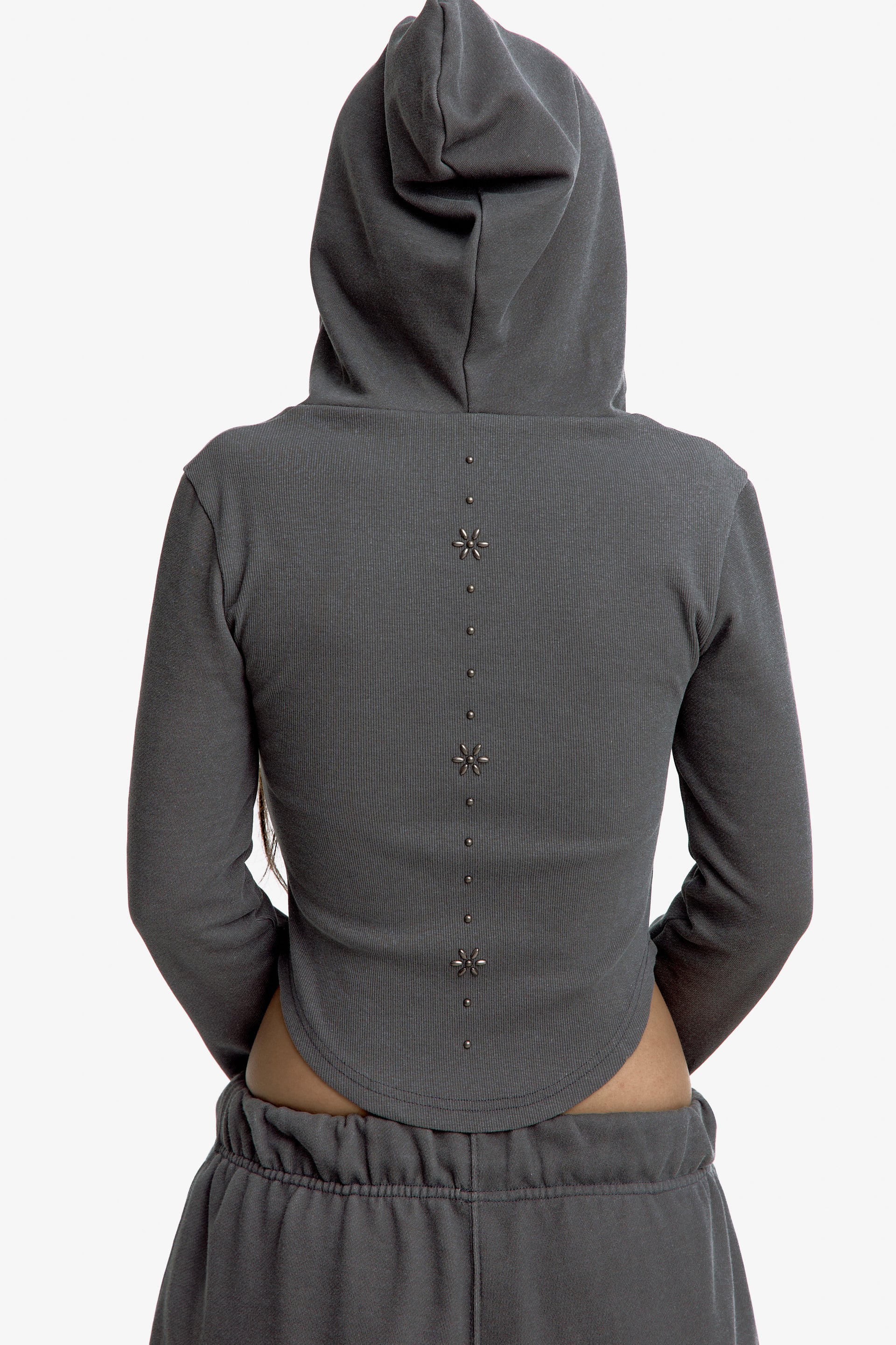 Kashiko Comfy : Monk hood zip-up