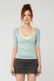 PORTRAIT TOP SEAFOAM