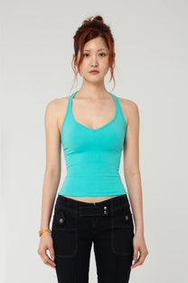 RACER TANK AQUA