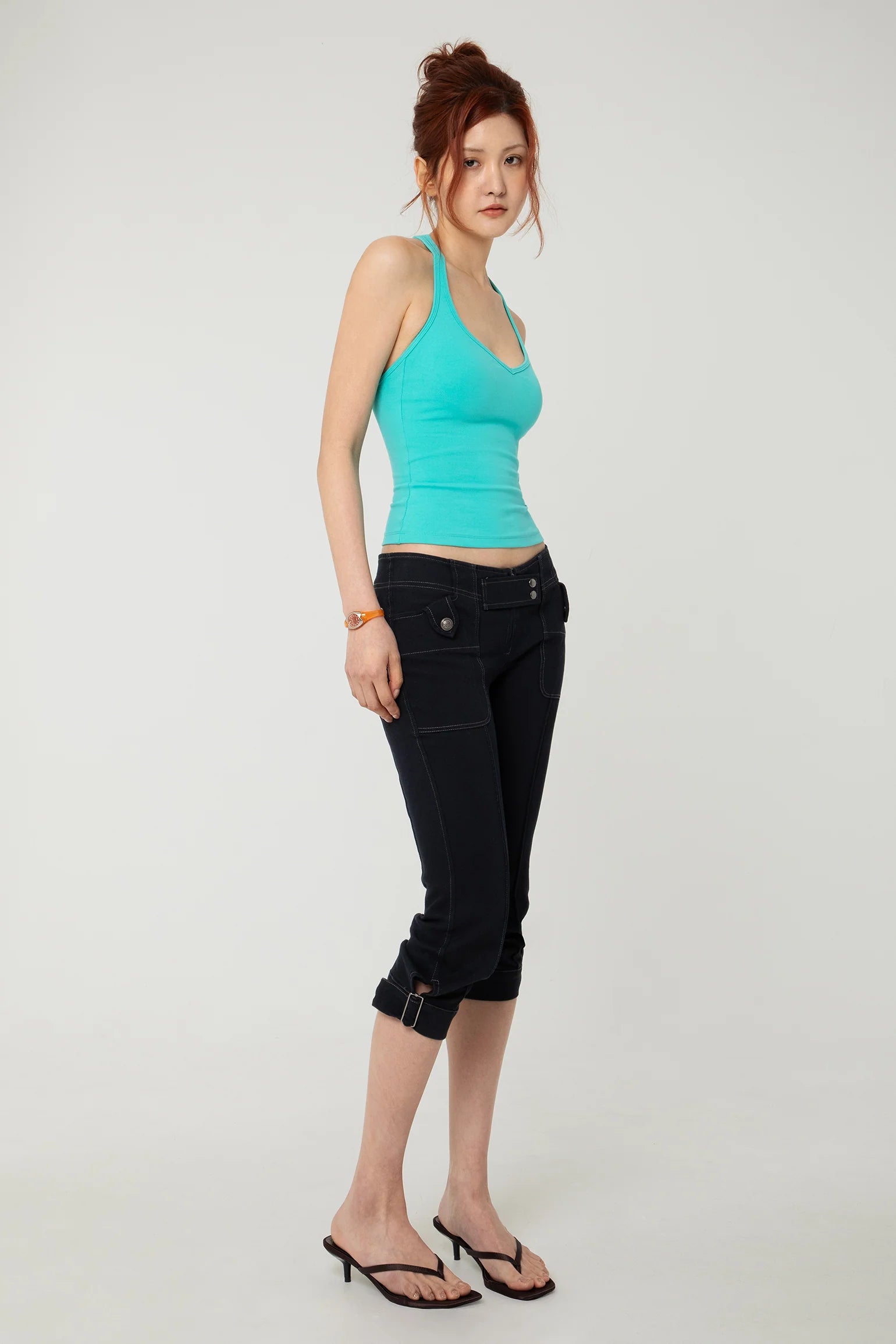 RACER TANK AQUA