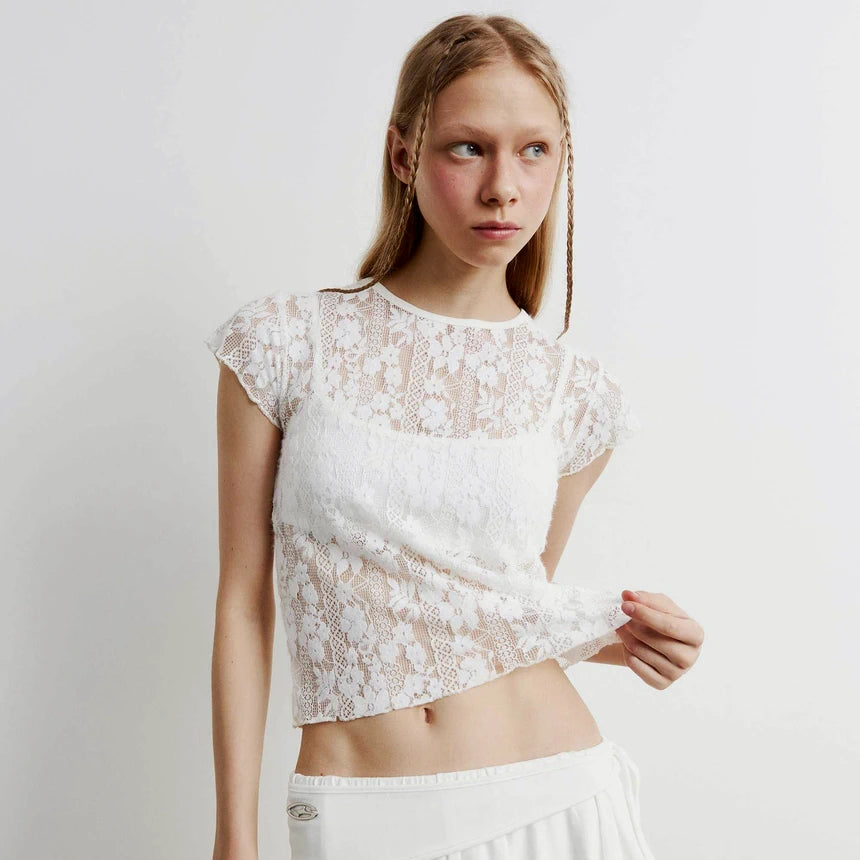 Lacy Top (White)