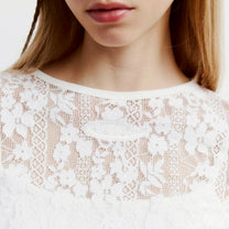 Lacy Long Sleeves (White)