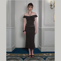 Polly Midi Skirt (Black)