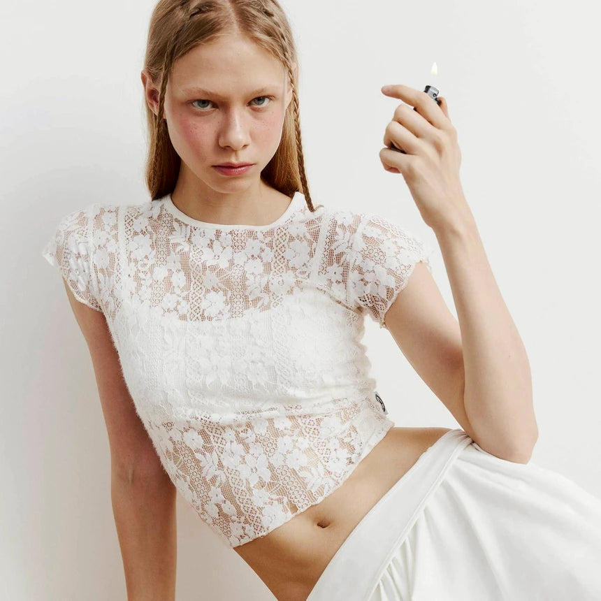 Lacy Top (White)