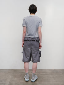 Ruffled Stripe Pocket Pants