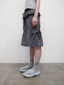 Ruffled Stripe Pocket Pants