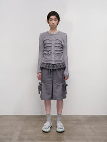 Ruffled Stripe Pocket Pants