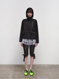 String Trimmed Lace Jacket