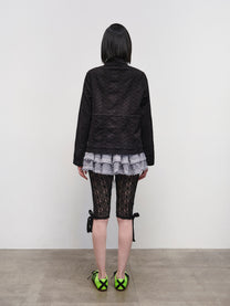 String Trimmed Lace Jacket