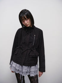 String Trimmed Lace Jacket