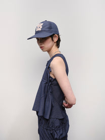 Patched Wide Brim Cap