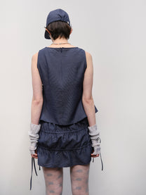 Patched Wide Brim Cap