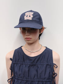 Patched Wide Brim Cap