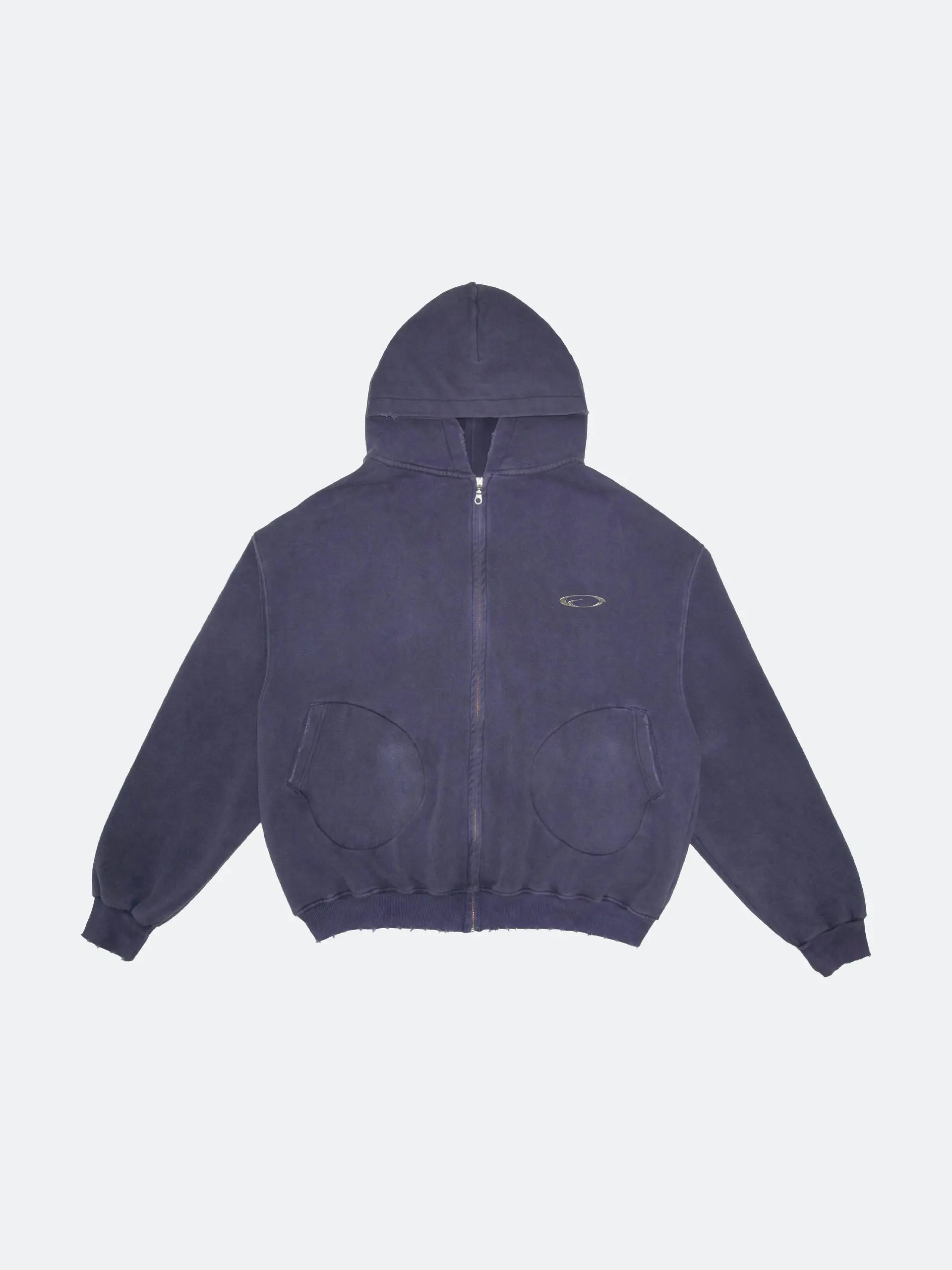 FRAGILE® Vintage Purple Boxing Zip-up Hoodie