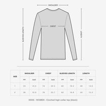 Cinched High Collar Top (Black)