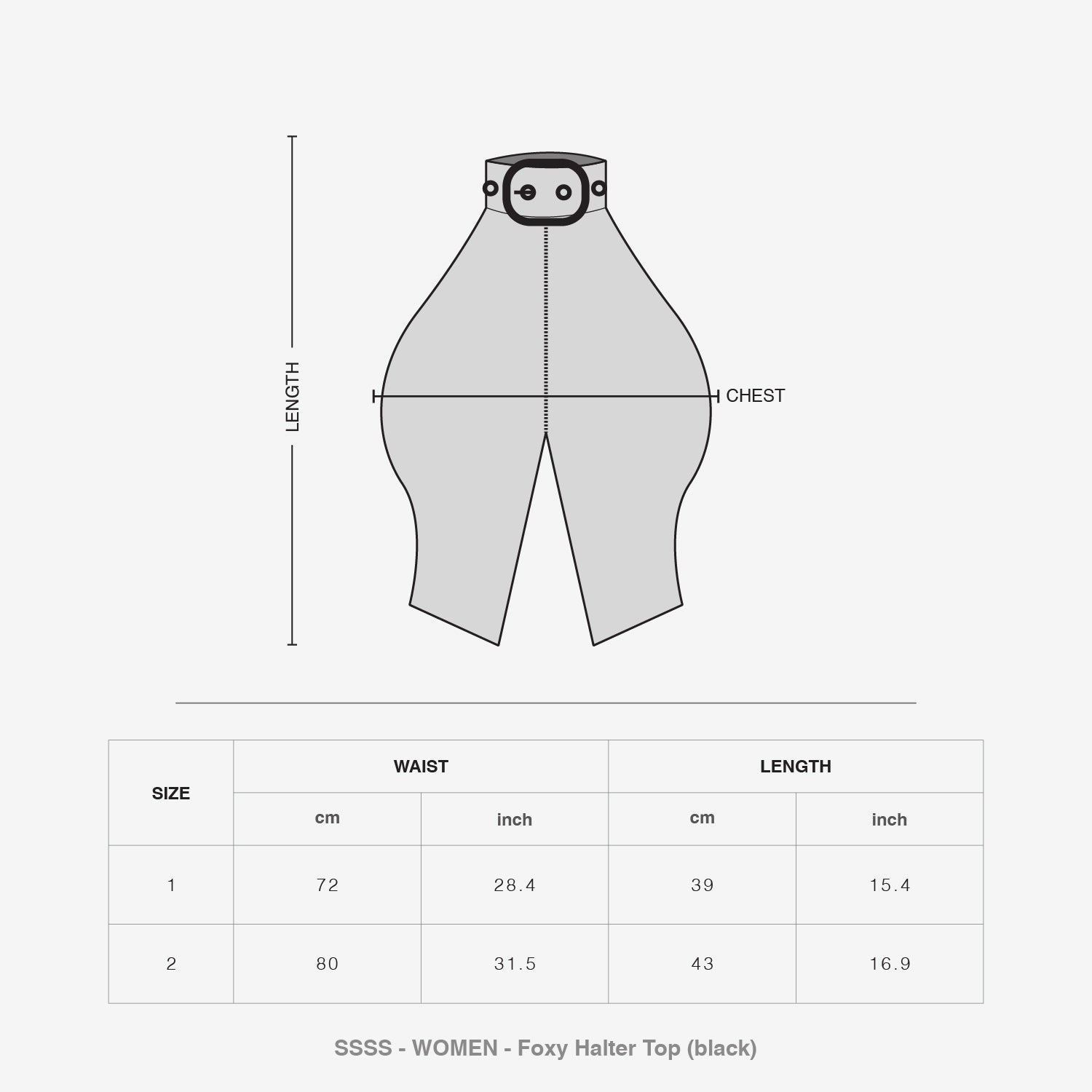 Foxy Halter Top (Black)