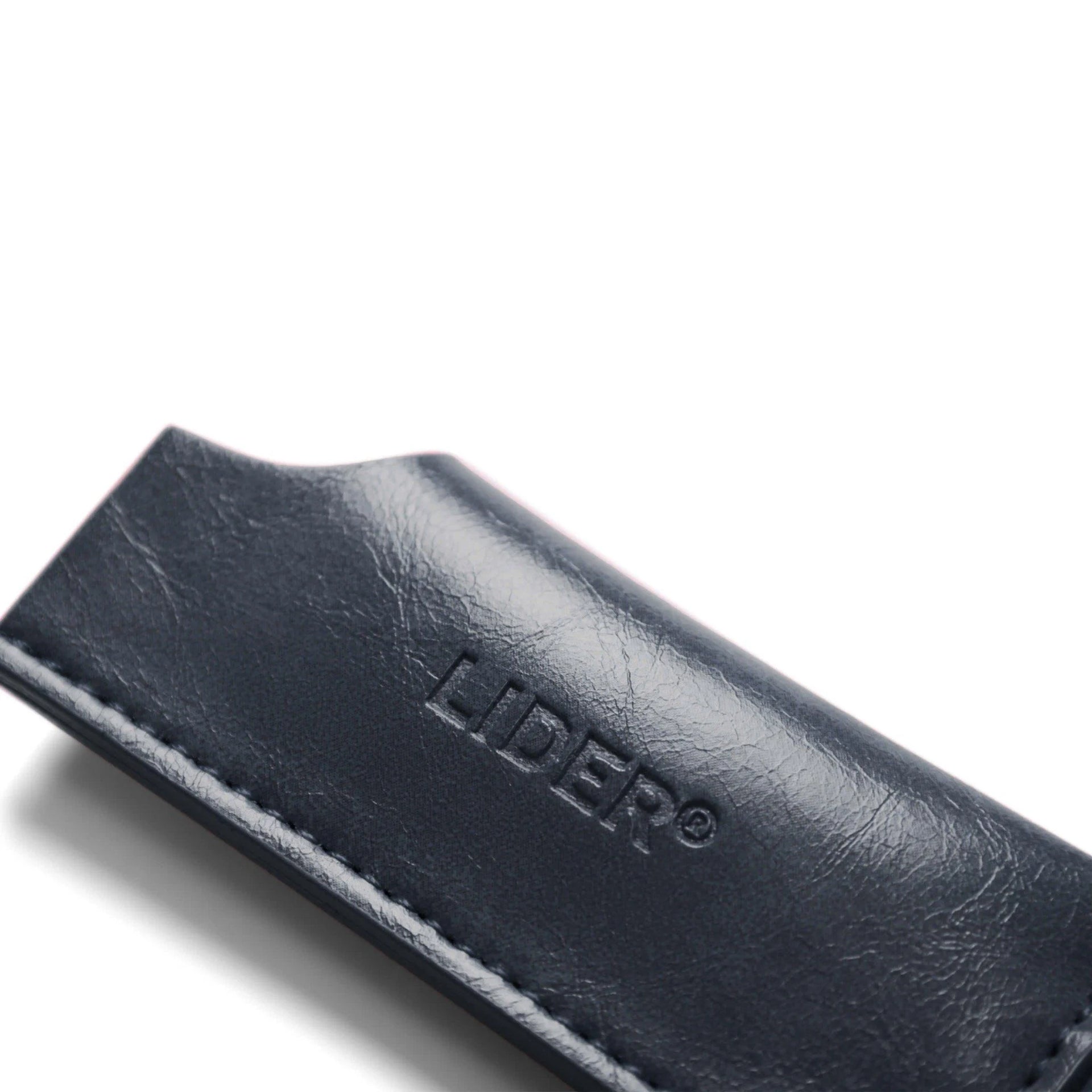 LIGHTER LEATHER COVER - Navy